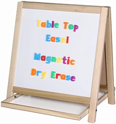 19.5" x 18" Magnetic Dry-Erase/Chalkboard Tabletop Children's Easel