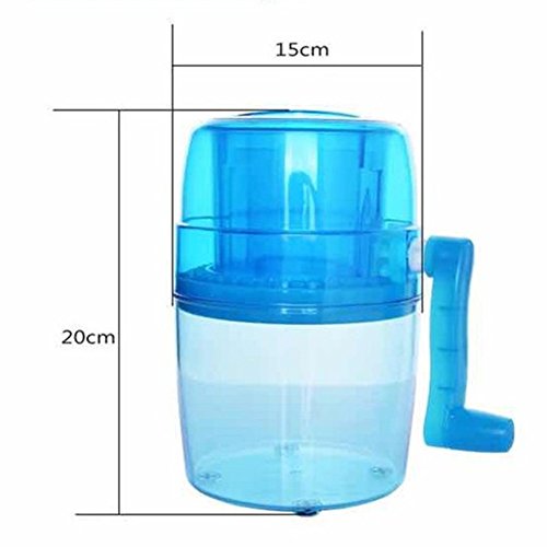 Manual Hand Ice Crusher Grinder Fast Ice Breaker Shaver Kids Ice Cube Chipper Maker with Crank for Liquid Dessert Slushies Ice Cream Beverage Bar