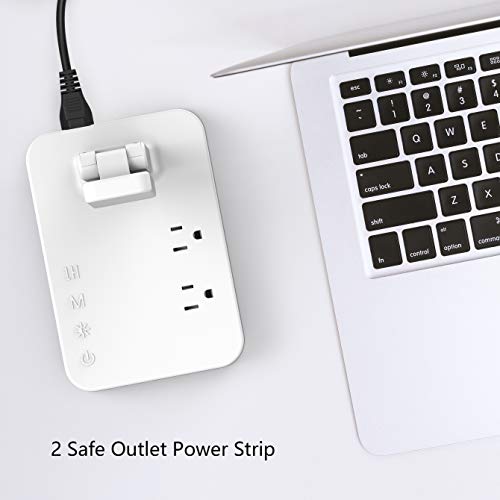 Drevet LED Desk Table Lamp with 3 USB Charging Port and 2 AC Power Outlet, 3 Color Model, 3 Level Brightness, Touch Dimmer Control,1h Timer, Memory Function,Eye-Caring Office Foldable Lamp,Night Light - Thumbnail 2