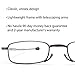 DOUBLETAKE Reading Glasses - 2 Pairs Folding Readers Includes Glasses Case 1.00