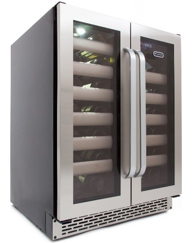 Whynter-BWR-401DS-40-Bottle-Stainless-Steel-Dual-Zone-Built-Wine-Refrigerators-Elite-Series-with-Seamless-Doors