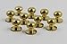 10- PACK 10mm Sam Browne Solid Brass Button Studs,Leather Craft Belt CHICAGO SCREWS SOLID BRASS Nail Rivets