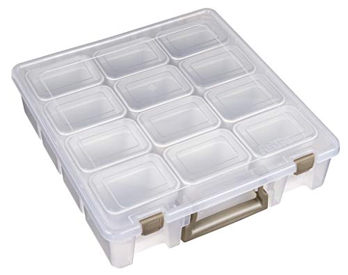 ArtBin Super Satchel with Bins 6965AG Craft Storage Box, Clear