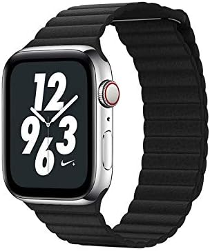 Coteetci W7 Leather Magnet Band Strap Black for Apple Watch Series 1/2/3/4 (42 mm/44 mm)