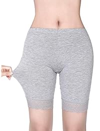 Pantalones cortos de encaje de 3 piezas Leggings Pantalones de seguridad Ropa interior corta elástica para damaes y niñas