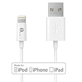 [Apple MFI Certified] 1byone Lightning to USB Cable 3.28ft (1M) for iPhone 6 6 Plus, iPhone 5/5s/5c, iPad with Retina display, iPad mini, iPad Air, iPod nano 7th Gen and iPod touch 5th Generation-1-Year Limited Warranty