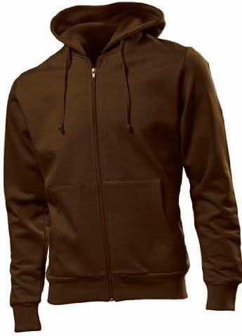 Hanes Plain Beefy Full Zip Hoodie Hooded Sweat Top In 11 Colours S/M/L/XL/XXL