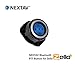 NEXTAV Wireless Bluetooth PTT Button Switch for iPhone iOS Only for Zello ZelloWork App with Strap Fastener with Blue Color Rubber Button [PTT-Zb]