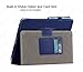 SAVEICON PU Folio Leather Case Cover with Built-in Stand for Apple iPad 1 1st Generation (iPad 1, Navy)