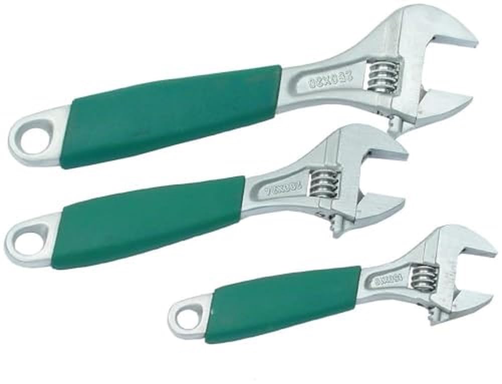 Mannesmann M19880 Adjustable Spanner Set 3-Piece