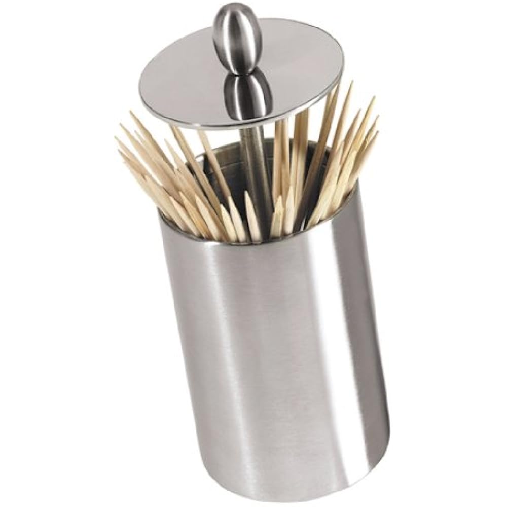 (7021) Retractable Toothpick Holder With Rubber Base Kitchen & Dining