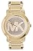 Michael Kors Women's Runway MK Logo Glitz Gold Tone Steel Watch 45mm MK3462