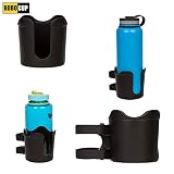 ROBOCUP Plus, (Black), Add On Accessory with Larger Capacity of 3.75" / 95mm Perfect for Nalgene, HydroFlask, Mugs, Tumblers, Phones (Black)