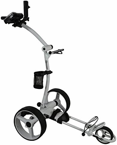 NovaCaddy Electric Golf Trolley Cart with Remote Control, X9R, White, Lithium Battery