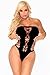 Cocolicious Women's Maja Flava Seamless Bodysuit, Black, One Size
