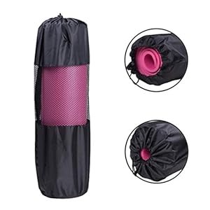 Haplws Yoga Mat Bag Fitness Adjustable Strap Exercise Carrier Mesh Storage Bag 6mm TPE Yoga Mat Net Bag Yoga Mat Supplies