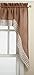 Lorraine Home Fashions Salem 60-inch x 38-inch Tailored Swag Pair, Chocolate