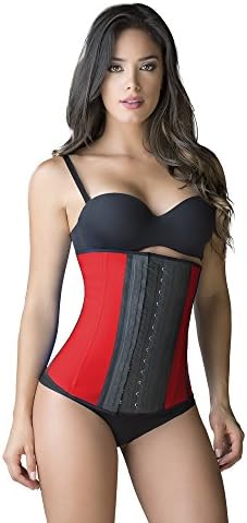 Thaxx Colombian Shapewear Women's Waist Trainer Colored (Red, 2X-Large)