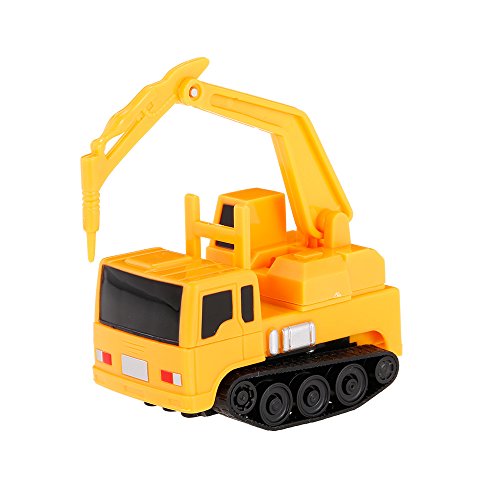 Goolsky GOLD LIGHT Magic Mini Construction Truck Driller Follow Black Drawn Line Toy Car
