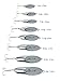 LAST CAST TACKLE 1/8-2oz / 3.5g-60g Silver Chrome Casting Spoon Fishing Lure Jig - 4 Pack