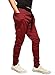 HEMOON Men's Jogging Pants Tracksuit Training Running Trousers Wine M