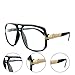 MLC Eyewear ® Classic Retro Fashion Hiphop Legend Style Glasses Clear Lens UV400