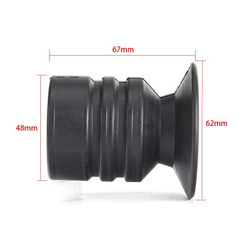 ohhunt Rifle Scope Rubber Eyepiece Extender for Airsoft Rifle Scope Telescope, Rubber Cover, Black, Scope Eyeshade - Thumbnail 2