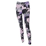 High Waist Camouflage Leggings, Women's Sports Yoga Pants Workout Gym Fitness Exercise Athletic Pants by E-Scenery