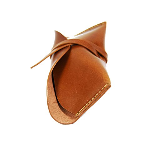 Genuine 100% Vintage Leather Eyeglass Case Vintage Sunglasses Eyewear Protective Holder by Aaron Leather, Tan