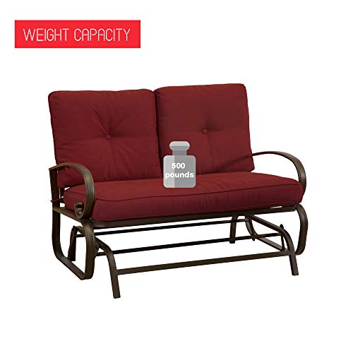 image for Homevibes Outdoor Glider Porch Glider Patio Bench Loveseat Furniture R