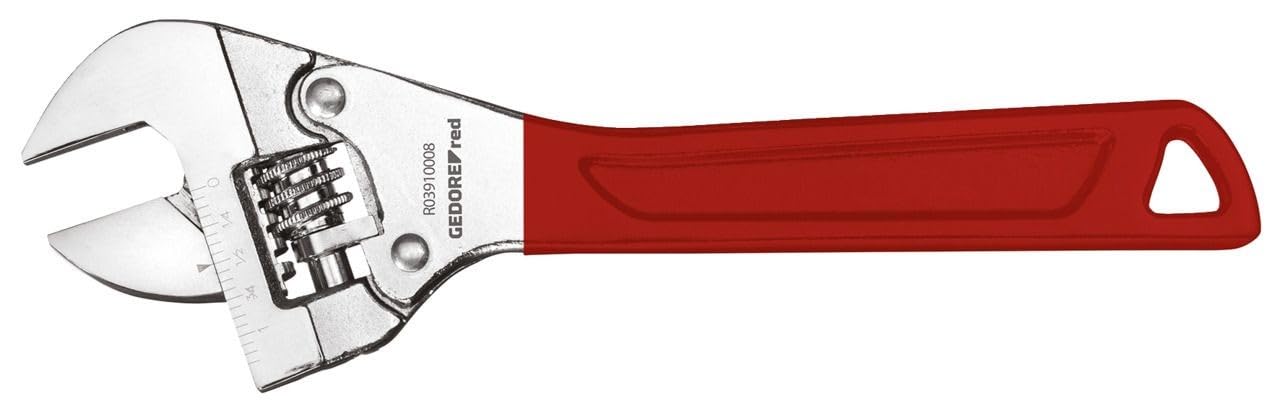 GEDORE R03910010 Red Adjustable Spanner with Ratchet 10 Inch