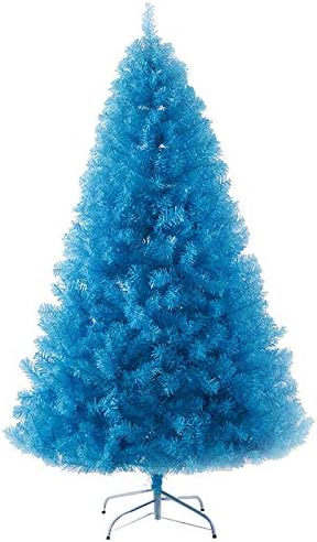 6 Ftブルークリスマスツリー オフィスショップのための屋外屋内大型人工クリスマスツリーの休日の装飾 金属スタンド付きクリスマスパインツリー 大幅にプライスダウン