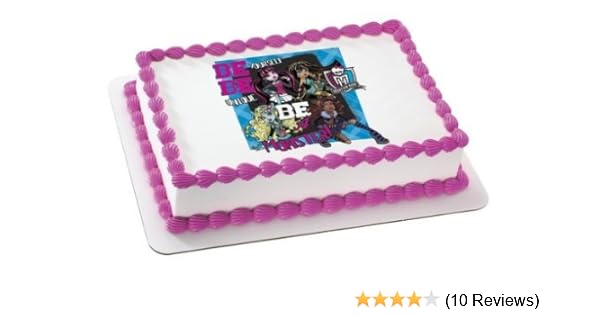 Amazon Com 1 X Monster High Edible Cake Topper Decoration Sugar