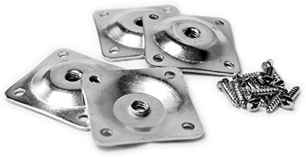 LodgeLine Furniture Sofa leg Mounting plates T-Plate Hardware For Sofa 5/16