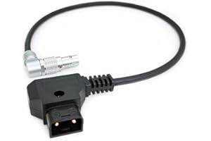 HENGYONGTA Teradek SmallHD ARRI RED Flexible Power Cable D-tap to Rotatable 0B 2-Pin Male Right Angle, Gold Mount V-Mount Dtap to Teradek Bolt, Z CAM