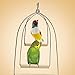 Balacoo Bird Swing Perch – Wooden Parrot Standing Toy Birdcage Wood Hanging Stand for Parakeets, Cockatiels,Guinea Pig (Size S)thumb 4