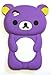 BUKIT CELL (TM) PURPLE Bear 3D Cartoon Soft Silicone Skin Case Cover for IPOD TOUCH 4 4G 4TH GENERATION + Free Screen Protector + Free METALLIC Detachable Touch Screen STYLUS PEN with Anti Dust Plug [bundle - 4 items: case, cloth, stylus pen and screen protector]