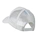 6 Panel Mesh American Flag White Patch Cap - White W38S61E