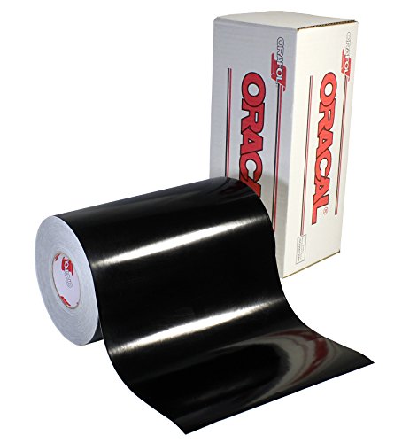 ORACAL 651 Permanentklebeband, Vinyl, glänzend, 30,5 cm x 1,8 m, Schwarz