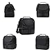 Dual Compartment Insulated lunch Bag, Double Deck Reusable Insulated Lunch Tote Bag for Adult with Removable Divider for Work,Office,School,Picnic,Camping(6 Cans)