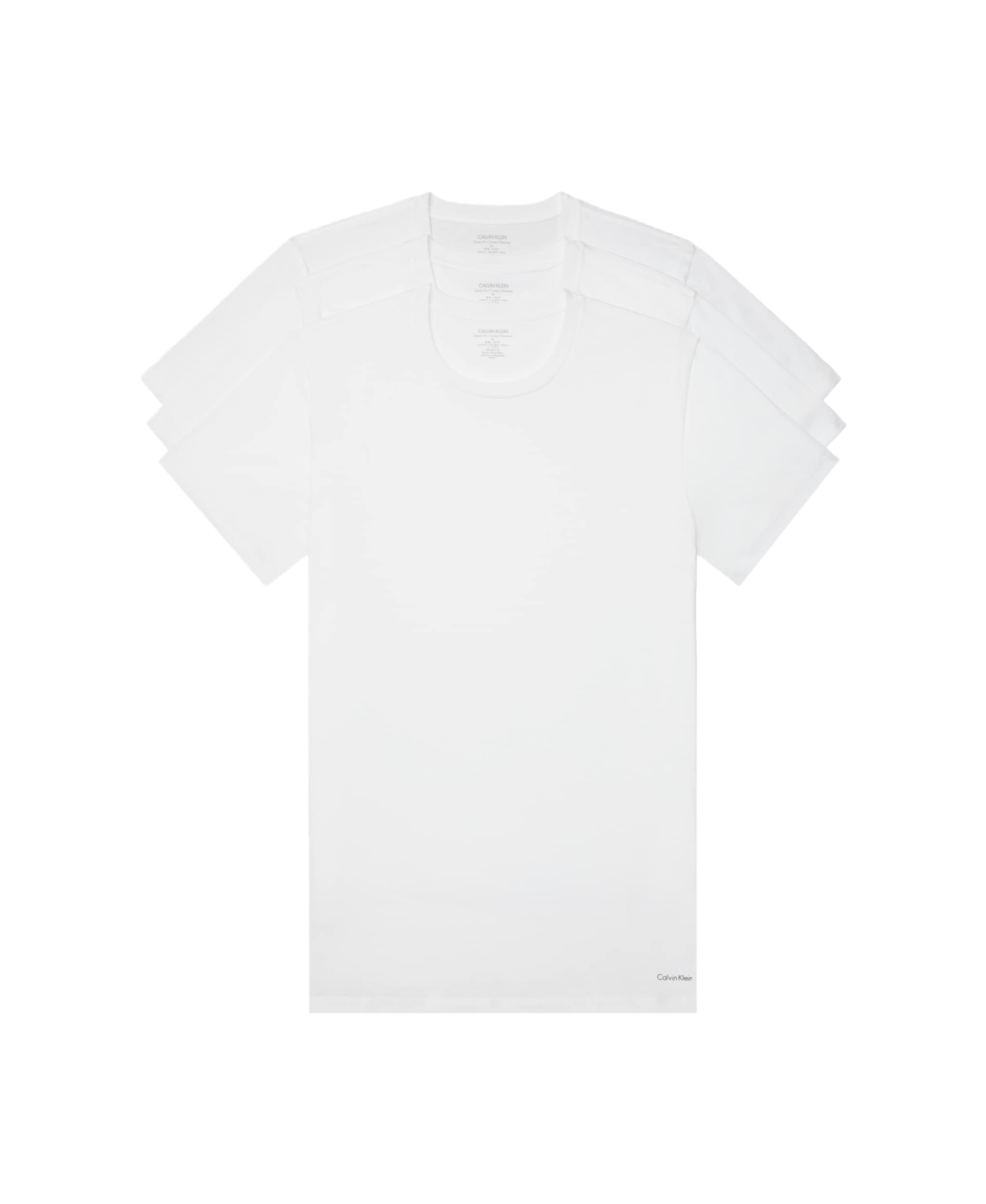 Photo 1 of (PARTIAL SET) Calvin Klein Men's S/S Crew Neck 3Pack, White, 3XL Tall