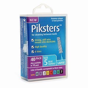 Piksters Interdental Brush Size 5 (40 Pack)