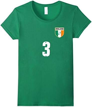 Womens Irish Ireland Rugby Jersey T-Shirt Small Kelly Green