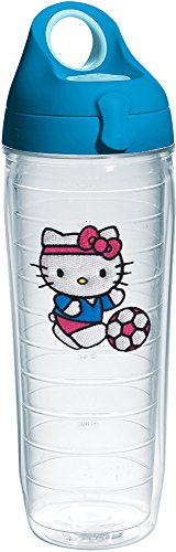 With Turquoise Wb Lid, 24oz, Clear