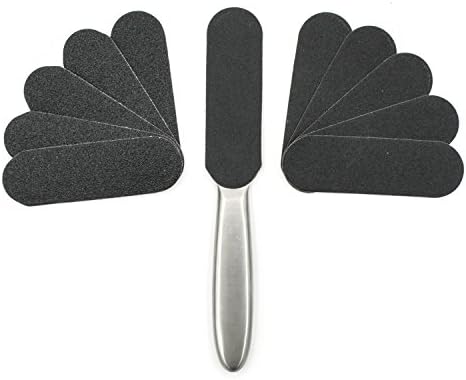 Professional Foot File Set-Double Sided Callus Remove, Stainless Steel Foot File Grinding Foot Pedicure Machine Tool Calluses Cracked Skin Corns Callus Remover Feet, (1 Pack,10 Piece)