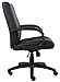 Boss Office Products Caressoft Executive Mid Back Chair in Black