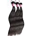 LanQi Brazilian Virgin Hair Straight 3 Bundle Deals 100% Remy Straight Human Hair Weave Extensions Brazilian Hair Weaving