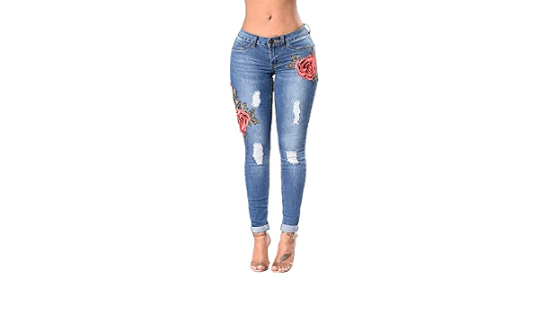 Kabxryaclo Women Ripped Jeans Revtown 