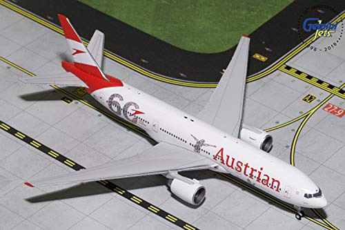 GeminiJets Austrian Airlines B777-200ER OC-LPF 1:400 Scale Diecast Model Airplane
