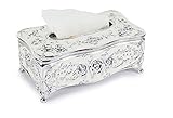 European Acrylic Napkin Dispenser Creative Acrylic Tissue Box (Silver)